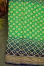 Bandhani Kaddi Georgette Dual Colour Saree With Bandhani Dots Body