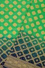 Bandhani Kaddi Georgette Dual Colour Saree With Bandhani Dots Body