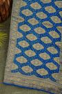 Bandhani Kaddi Georgette Dual Colour Saree With Bandhani Dots And Florals Body