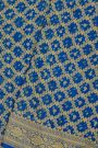 Bandhani Kaddi Georgette Dual Colour Saree With Bandhani Dots And Florals Body