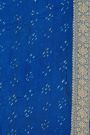 Bandhani Kaddi Georgette Dual Colour Saree With Bandhani Dots And Florals Body