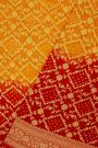 Bandhani Kaddi Georgette Multi-Colour Saree With Bandhani Dots And Florals Body