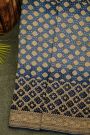 Bandhani Kaddi Georgette Dual Colour Saree With Bandhani Dots And Florals Body