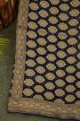 Bandhani Kaddi Georgette Dual Colour Saree With Bandhani Dots And Florals Body