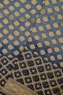 Bandhani Kaddi Georgette Dual Colour Saree With Bandhani Dots And Florals Body