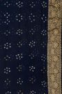 Bandhani Kaddi Georgette Dual Colour Saree With Bandhani Dots And Florals Body
