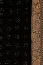 Bandhani Kaddi Georgette Black Saree With Bandhani Dots And Florals Body