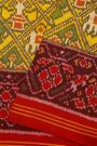 Patola Silk Yellow Saree With All Over Floral Weaving