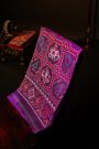 Patola Silk Violet Saree With All Over Floral Weaving Body