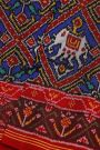 Patola Silk Royal Blue Saree With All Over Floral Weaving Body