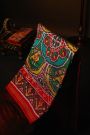 Patola Silk Multi-Colour Saree With All Over Floral Weaving And Lines Border