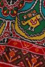 Patola Silk Multi-Colour Saree With All Over Floral Weaving And Lines Border