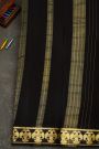Mysore Crepe Maroon Saree With Floral Yali Butti Border