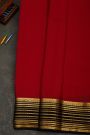 Mysore Crepe Maroon Saree