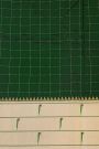 Narayanpet Silk Bottle Green Saree With Muniya Buttis Border