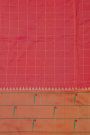 Narayanpet Silk Onion Pink Saree With Muniya Buttis Border