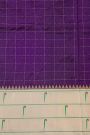 Narayanpet Silk Violet Saree With Muniya Buttis Border