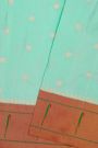 Narayanpet Silk Mint Green Saree With Muniya Buttis Border