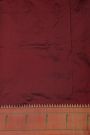 Narayanpet Silk Dark Maroon Saree With Muniya Buttis Border