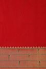 Narayanpet Silk Red Saree With Muniya Buttis Border