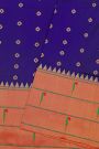 Narayanpet Silk Royal Blue Saree With Muniya Buttis Border