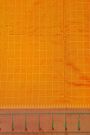 Narayanpet Silk Orange Saree With Muniya Buttis Border