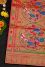 Narayanpet Silk Royal Blue Saree With Muniya Buttis Border