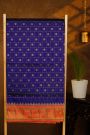 Narayanpet Silk Royal Blue Saree With Muniya Buttis Border