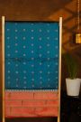 Narayanpet Silk Teal Blue Saree With Muniya Buttis Border