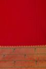 Narayanpet Silk Red Saree With Muniya Buttis Border