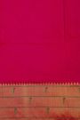 Narayanpet Silk Rani Pink Saree With Muniya Buttis Border