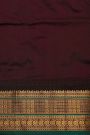 Narayanpet Silk Parrot Green Saree With Checks Buttis And Floral Border