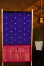Narayanpet Silk Royal Blue Saree With Peacocks Border