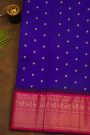 Narayanpet Silk Royal Blue Saree With Peacocks Border