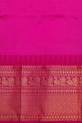 Narayanpet Silk Royal Blue Saree With Peacocks Border