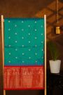 Narayanpet Silk Teal Blue Saree With Peacock Buttis