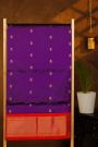 Narayanpet Silk Violet Saree With Florals And Peacocks In Paithani Pallu
