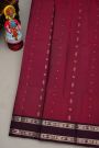 Coimbatore Silk Wine And Pink Saree With Gap Border
