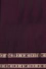 Coimbatore Silk Wine And Pink Saree With Gap Border