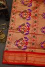 Narayanpet Silk Bottle Green Saree