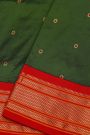 Narayanpet Silk Bottle Green Saree