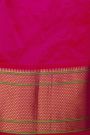 Narayanpet Silk Rani Pink Saree With Florals And Buttis Body