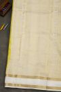 Mysore Crepe Yellow Saree With Gandaberunda Buttis Body