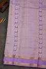 Mysore Crepe Navy Blue Saree With Gandaberunda Buttis Body