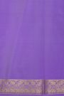 Mysore Crepe Rani Pink Saree With Vertical Stripes Body