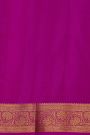 Mysore Silk Rani Pink Saree With Zari Checks Body