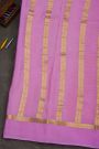 Mysore Crepe Yellow Saree With Florals And Buttis Body