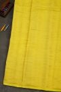 Mysore Crepe Yellow Saree With Zari Checks Body