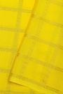 Mysore Crepe Yellow Saree With Zari Checks Body