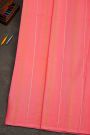 Mysore Crepe Peach Pink Saree With Zari Lines Body